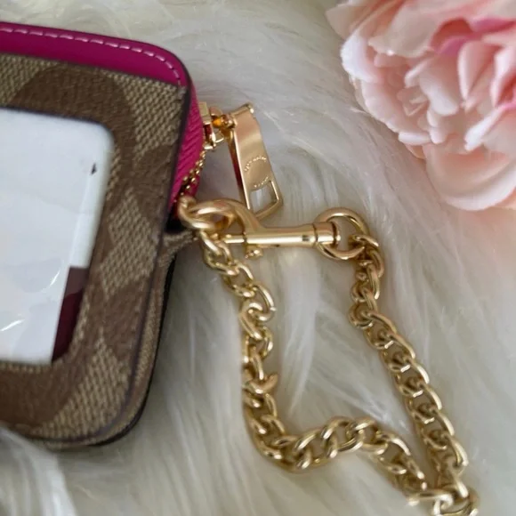 Coach Fuchsia and Tan Card Wallet Bundle & SAVE - Picture 4 of 6